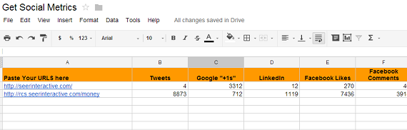 SharedCount Googledoc