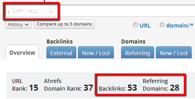 AHrefs backlinks