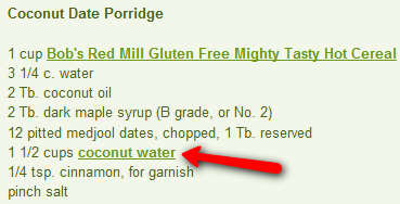 Coconut Porridge Recipe