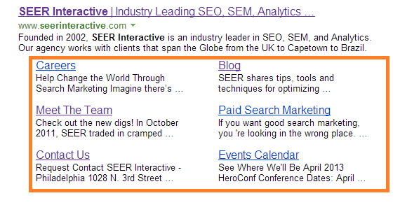 Organic SiteLinks on Bing Organic SiteLinks on Bing