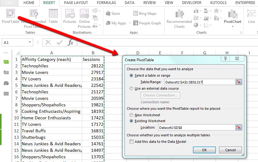 Pivot Table Set-Up