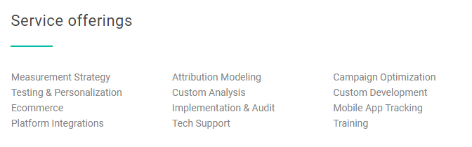 Seer Interactive Analytics Service Offerings | Google Analytics 360