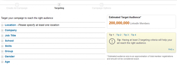 LinkedIn Targeting Options