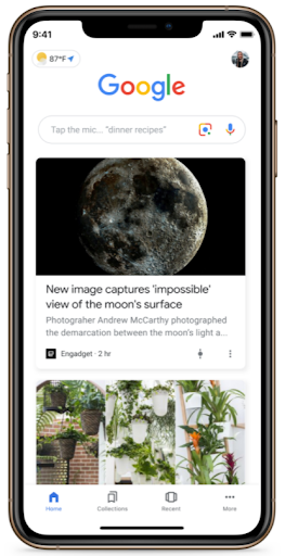 Google discover feed