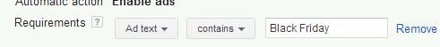 AdWords Automated Rules