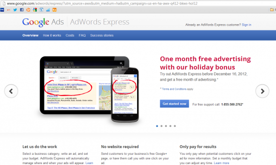 AdWords Express Landing Page