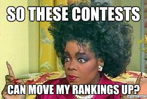 Contest move rankings up Oprah Meme