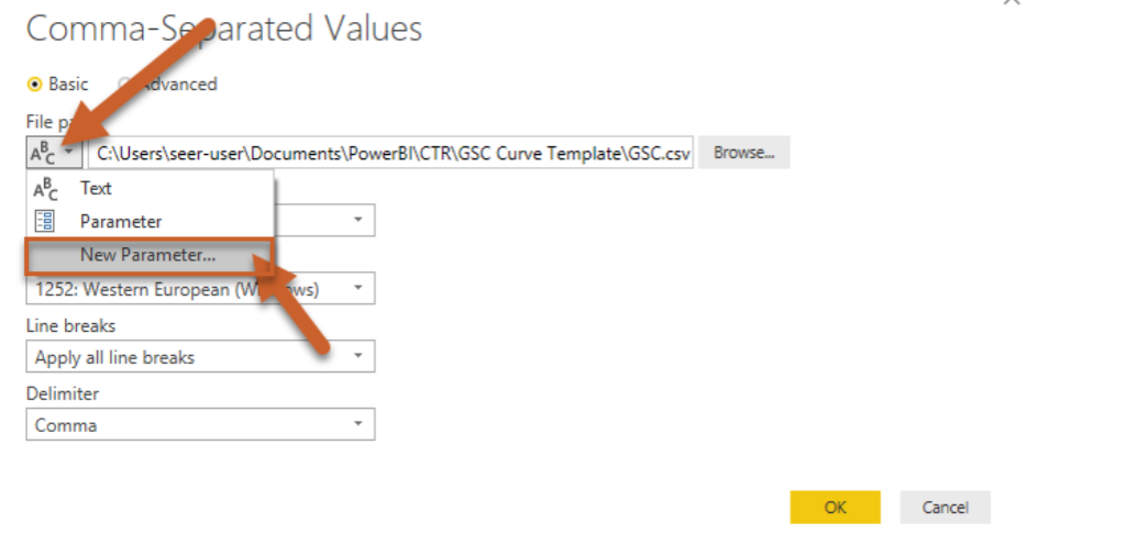 how to create a power bi template