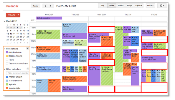 google calendar 2