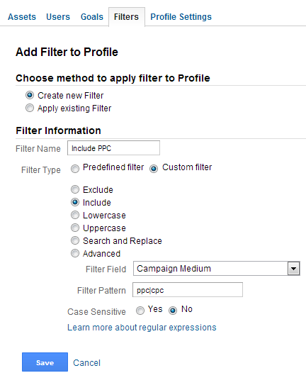 Use the Campaign Medium Filter Field to include only paid search visitors. 