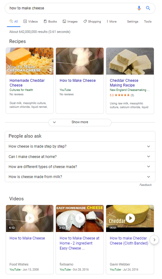 Cheese Google Search