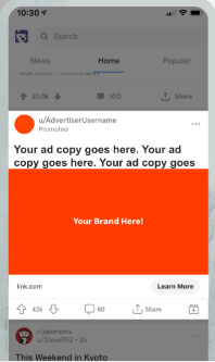 Promoted Reddit Carousels