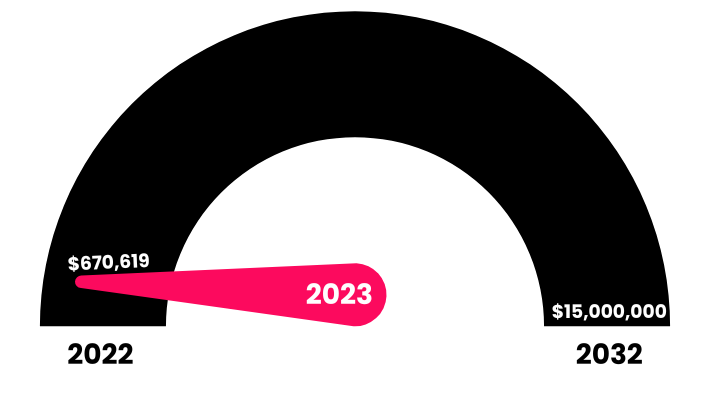 community impact progress bar for 2022