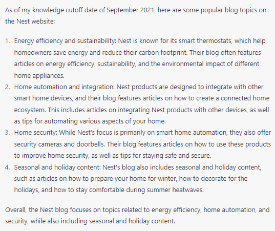 popular blog topics nest