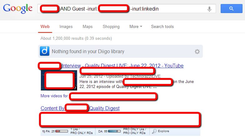 Finding Where authors conrtibuted
