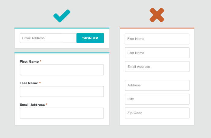 Form Design 03 Data Inputs Labels Above FIelds