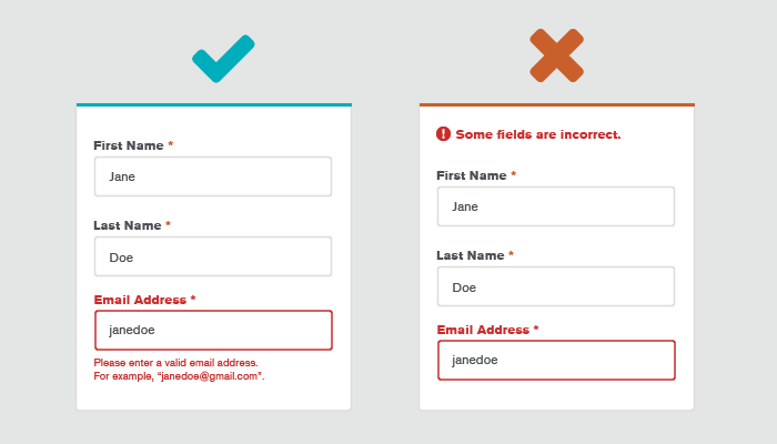 Form Design 05 Error Messaging Inline Validation