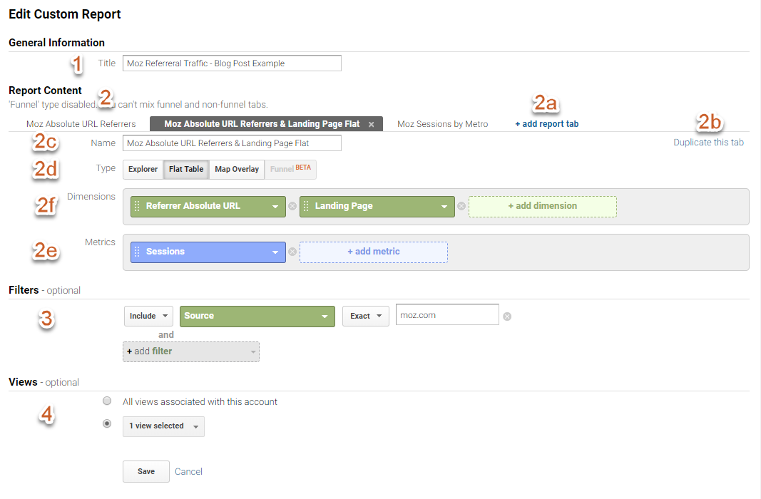 customreports 2 flat table