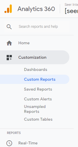 customreports 5 navigation