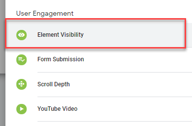 elemenet visibility