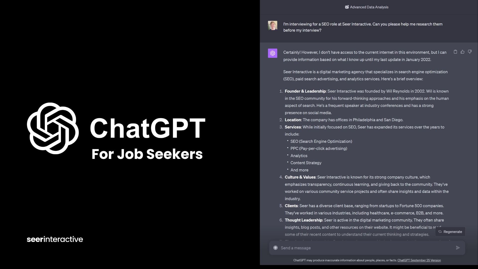 3 Ways to Use ChatGPT in Your Job Search | Seer Interactive